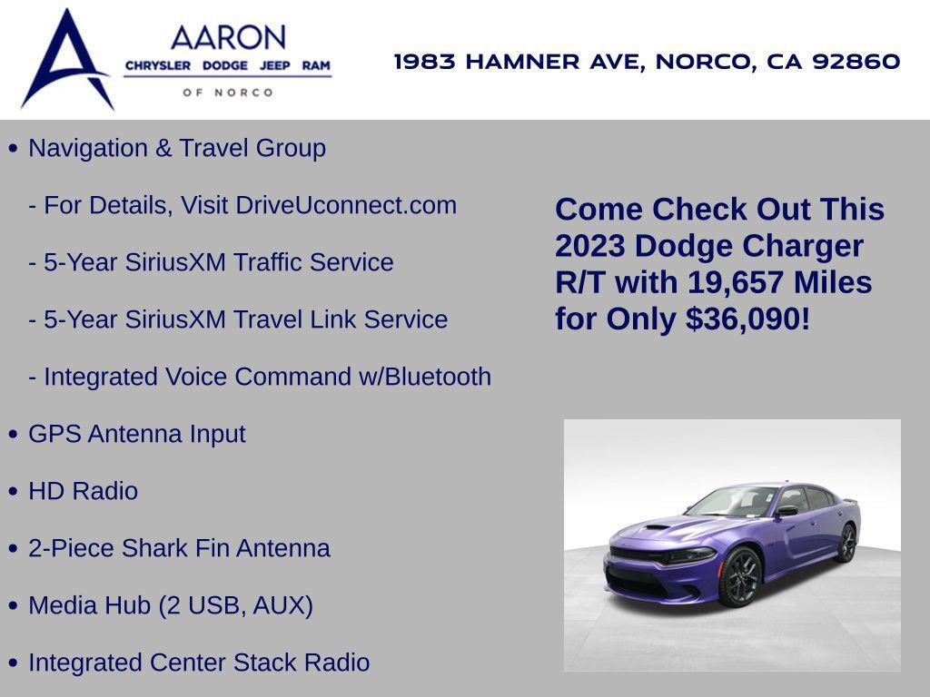 used 2023 Dodge Charger car, priced at $36,090
