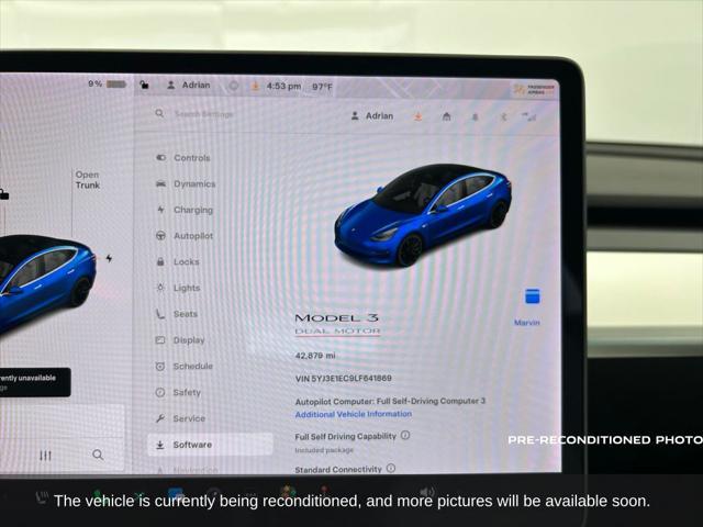 used 2020 Tesla Model 3 car, priced at $25,108