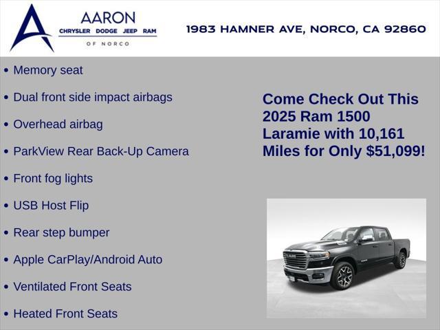 used 2025 Ram 1500 car, priced at $51,099