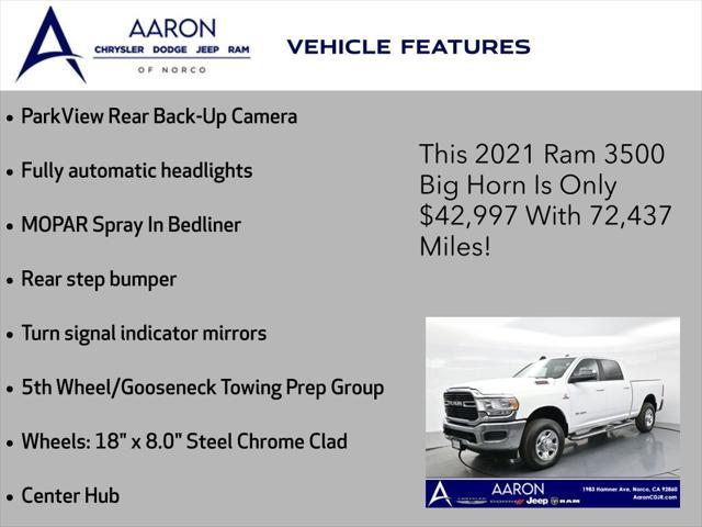 used 2021 Ram 3500 car, priced at $42,997