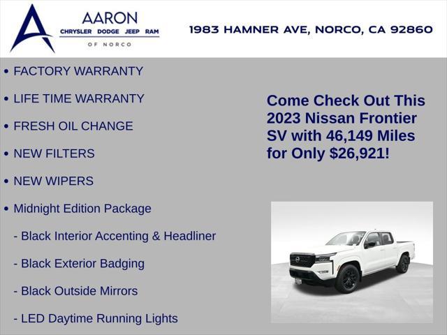 used 2023 Nissan Frontier car, priced at $26,921