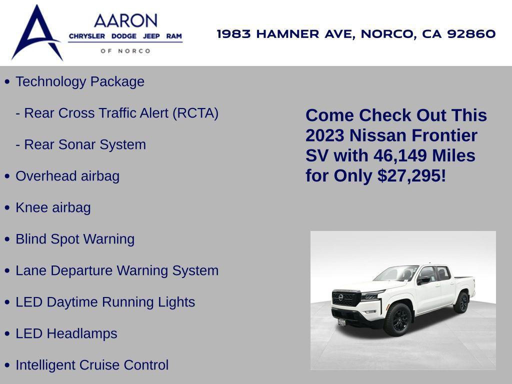 used 2023 Nissan Frontier car, priced at $27,295