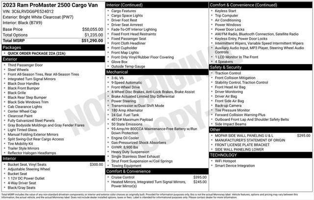 used 2023 Ram ProMaster 2500 car, priced at $32,268
