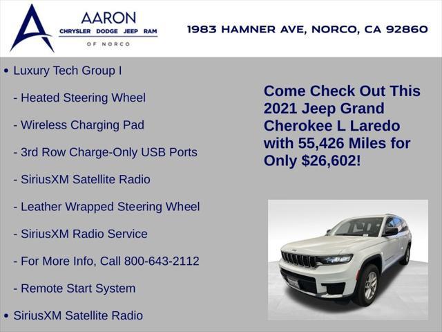 used 2021 Jeep Grand Cherokee L car, priced at $26,602