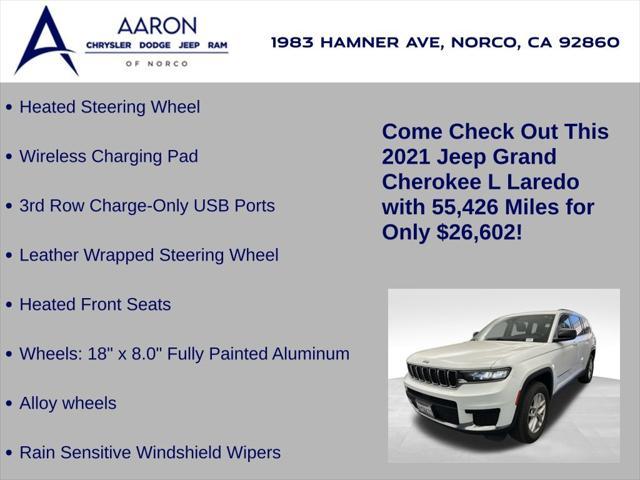 used 2021 Jeep Grand Cherokee L car, priced at $26,602