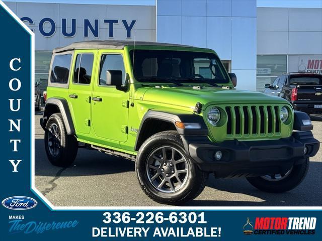 used 2020 Jeep Wrangler Unlimited car, priced at $28,219