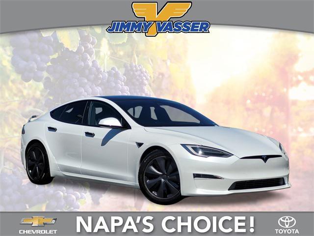 used 2022 Tesla Model S car, priced at $54,347