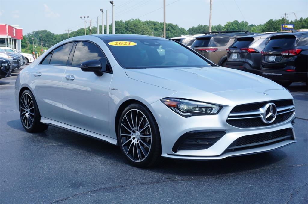 used 2021 Mercedes-Benz AMG CLA 35 car, priced at $31,725