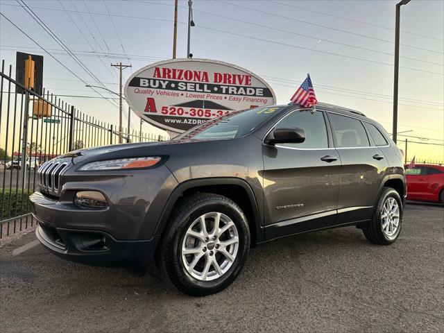 used 2015 Jeep Cherokee car, priced at $16,999