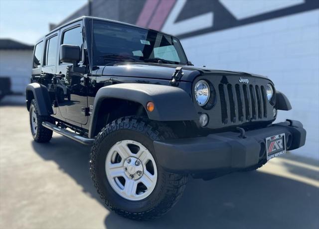 used 2016 Jeep Wrangler Unlimited car, priced at $19,011