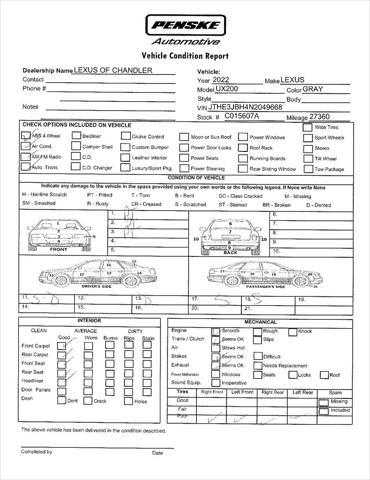 used 2022 Lexus UX 200 car, priced at $29,823