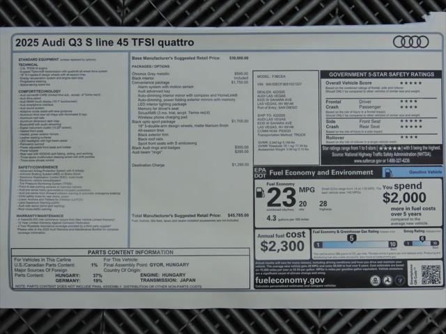 new 2025 Audi Q3 car