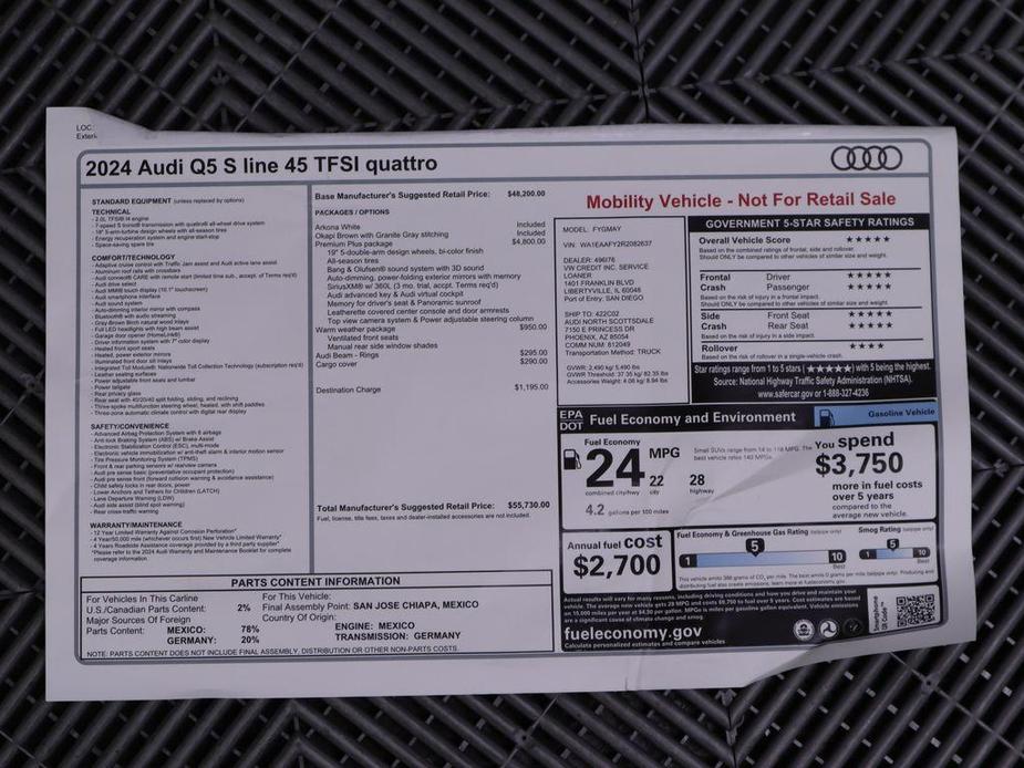used 2024 Audi Q5 car