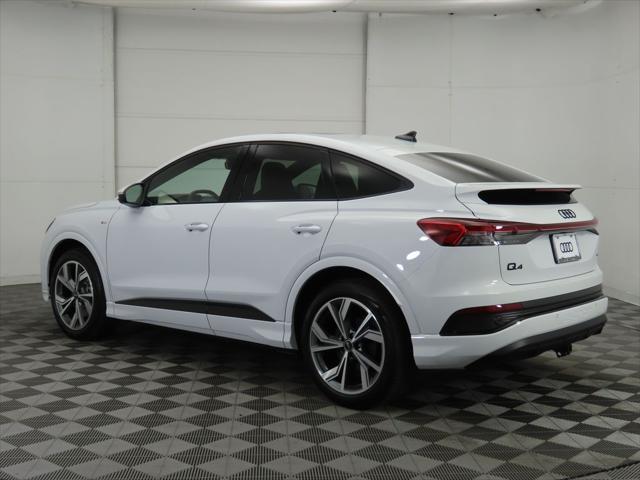 new 2025 Audi Q4 e-tron Sportback car, priced at $59,918