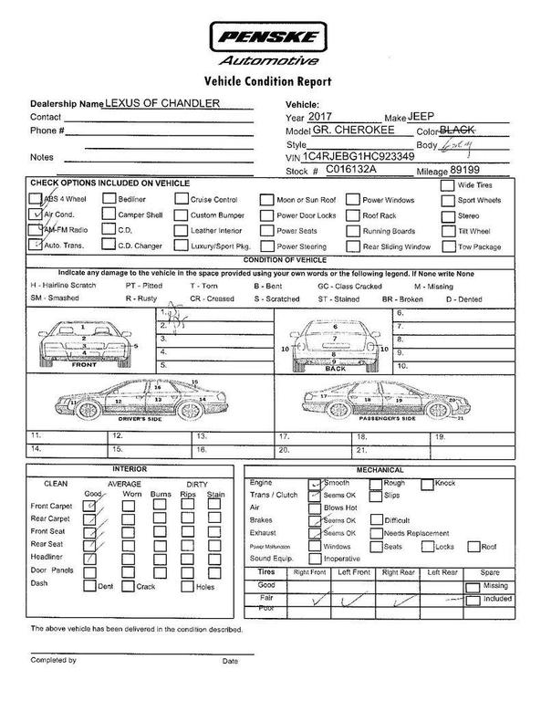 used 2017 Jeep Grand Cherokee car, priced at $16,028