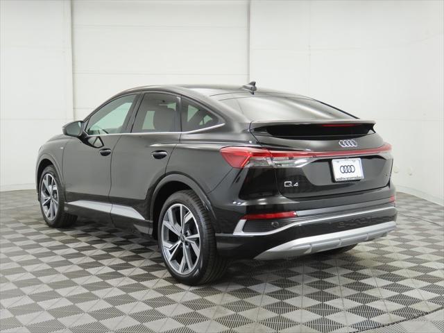 new 2025 Audi Q4 e-tron Sportback car, priced at $56,030
