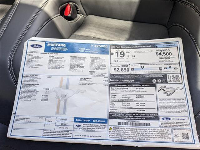 new 2024 Ford Mustang car, priced at $54,215