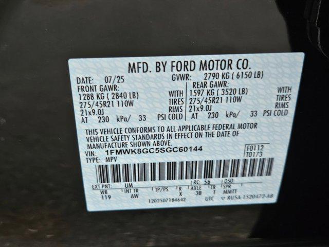 new 2025 Ford Explorer car, priced at $61,654