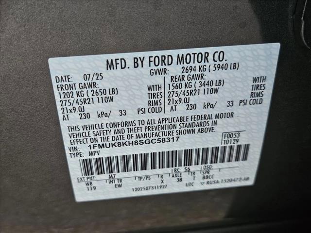 new 2025 Ford Explorer car, priced at $50,922