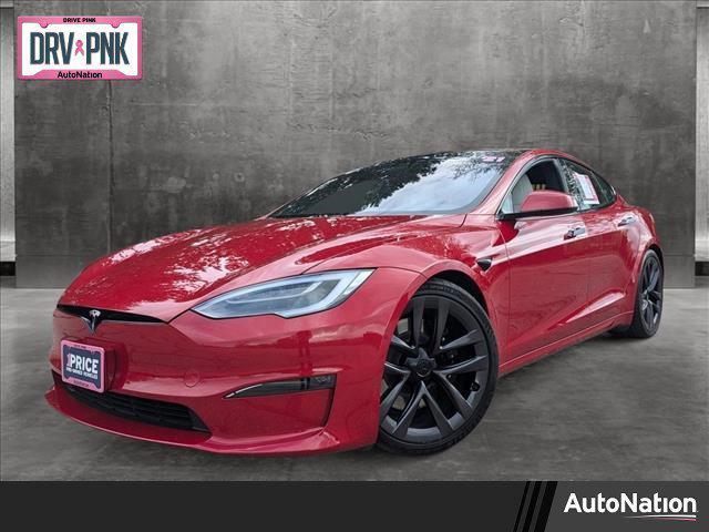 used 2021 Tesla Model S car, priced at $59,699