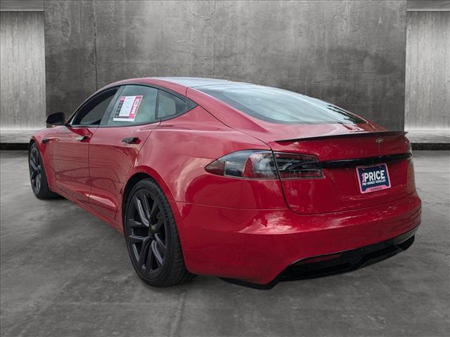 used 2021 Tesla Model S car, priced at $59,699