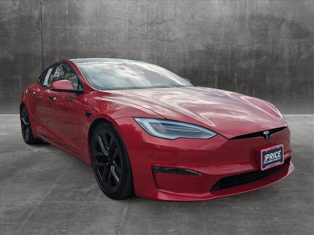 used 2021 Tesla Model S car, priced at $59,699