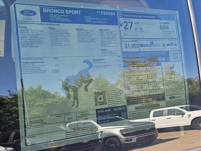 new 2025 Ford Bronco Sport car, priced at $36,563