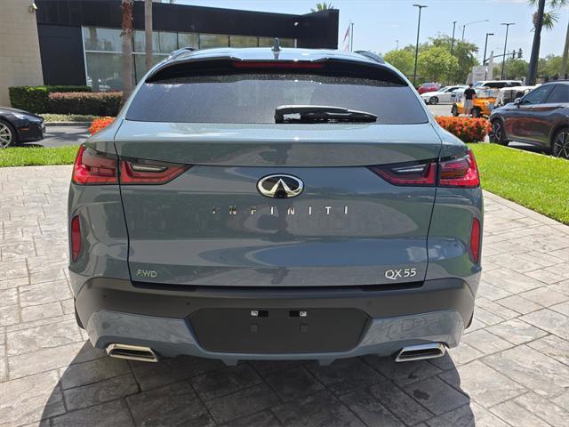 new 2025 INFINITI QX55 car, priced at $59,574