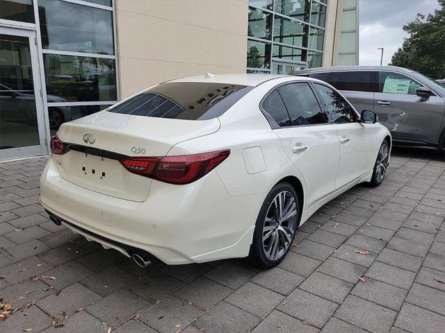 new 2024 INFINITI Q50 car, priced at $53,203