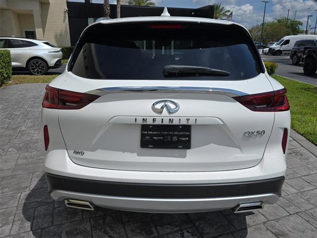 new 2025 INFINITI QX50 car, priced at $47,318