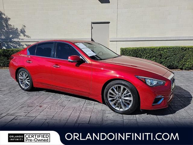 used 2021 INFINITI Q50 car, priced at $28,888