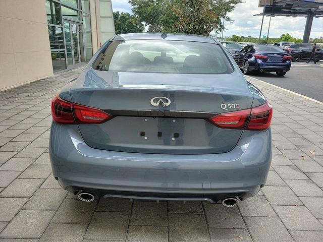 new 2024 INFINITI Q50 car, priced at $58,542