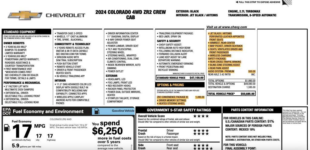 used 2024 Chevrolet Colorado car, priced at $39,995
