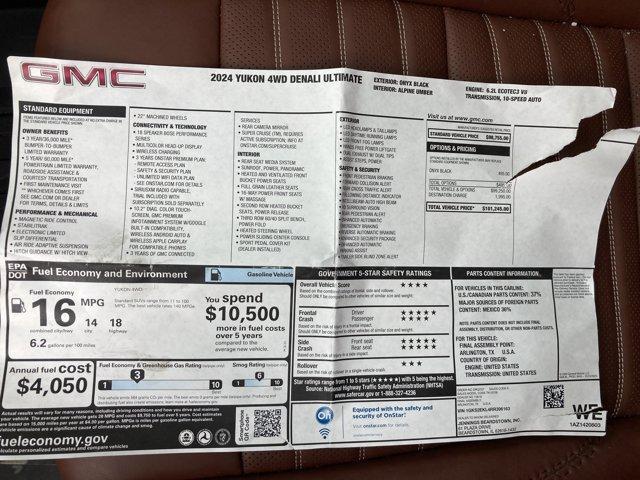 used 2024 GMC Yukon car, priced at $82,641