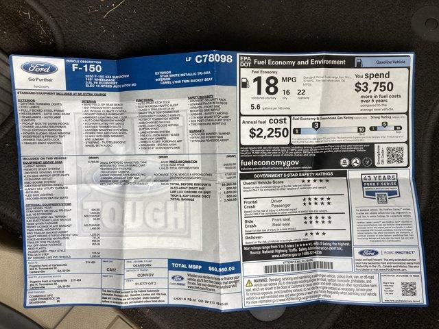 used 2020 Ford F-150 car, priced at $40,183