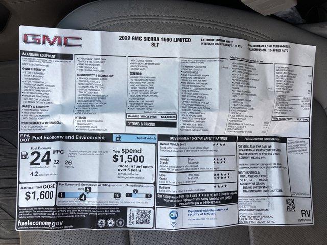 used 2022 GMC Sierra 1500 Limited car, priced at $41,893