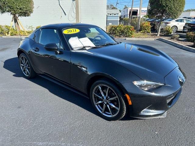 used 2021 Mazda MX-5 Miata RF car, priced at $22,000