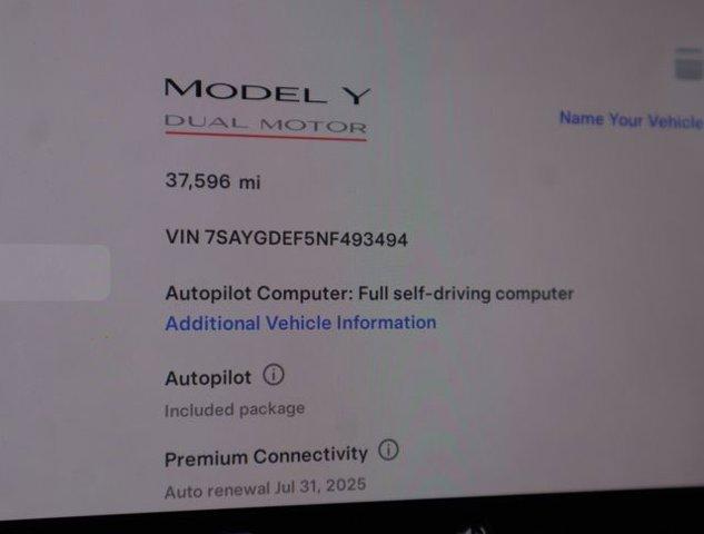 used 2022 Tesla Model Y car, priced at $32,995