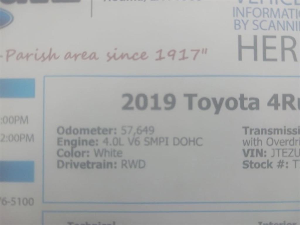 used 2019 Toyota 4Runner car, priced at $35,008