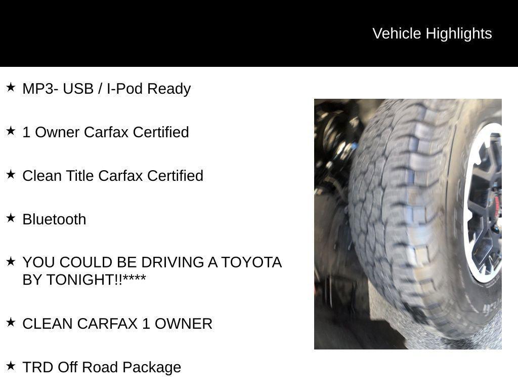 used 2024 Toyota Tacoma car, priced at $37,999