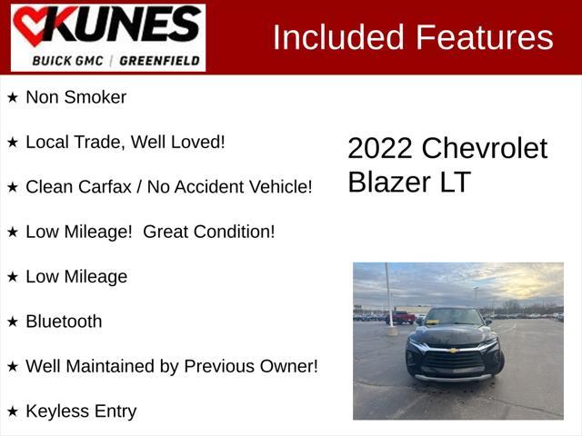 used 2022 Chevrolet Blazer car, priced at $21,995