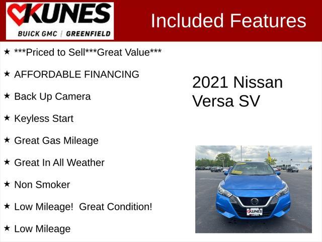 used 2021 Nissan Versa car, priced at $15,566