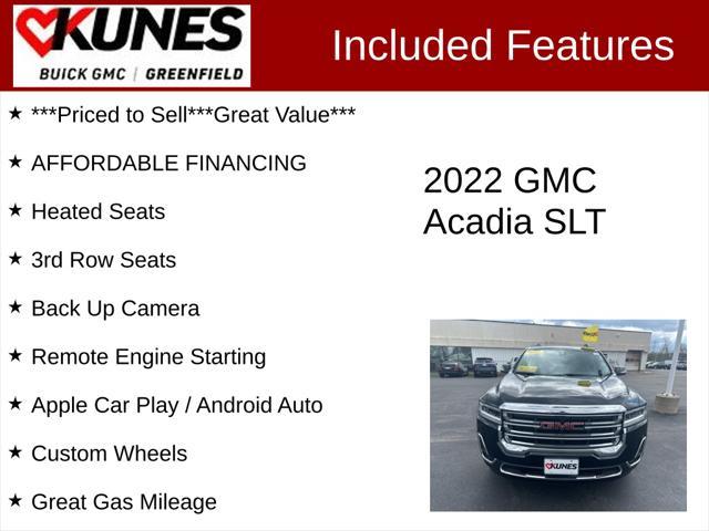 used 2022 GMC Acadia car, priced at $33,877