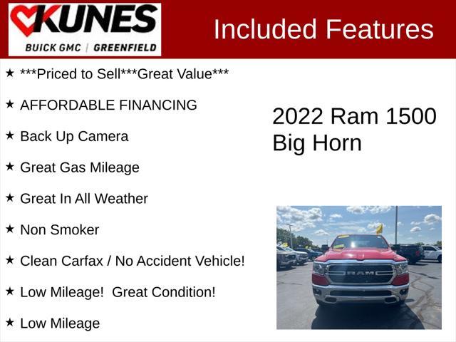 used 2022 Ram 1500 car, priced at $27,775