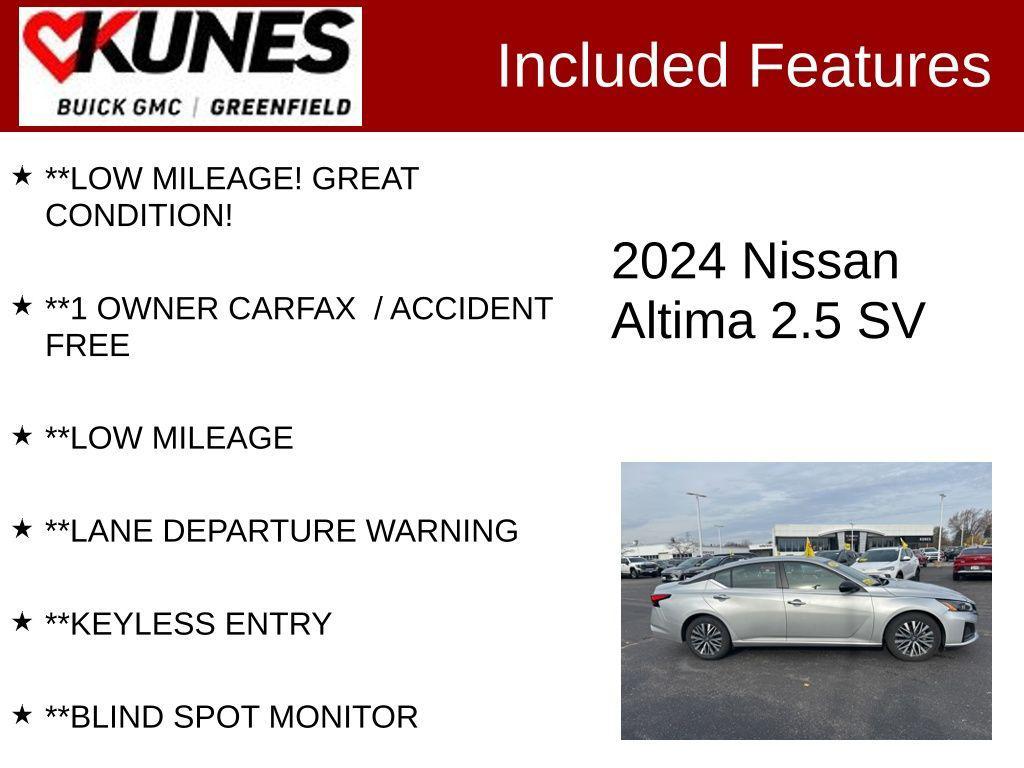 used 2024 Nissan Altima car, priced at $19,799