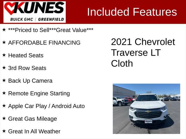 used 2021 Chevrolet Traverse car, priced at $25,299