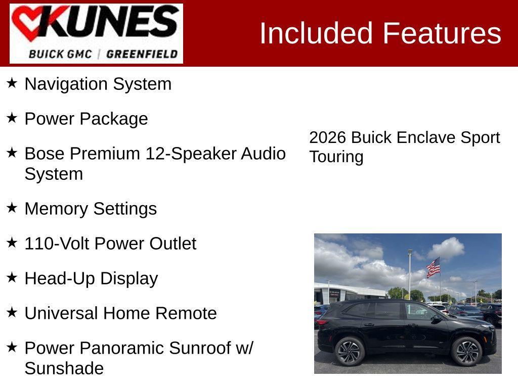 new 2026 Buick Enclave car, priced at $55,733