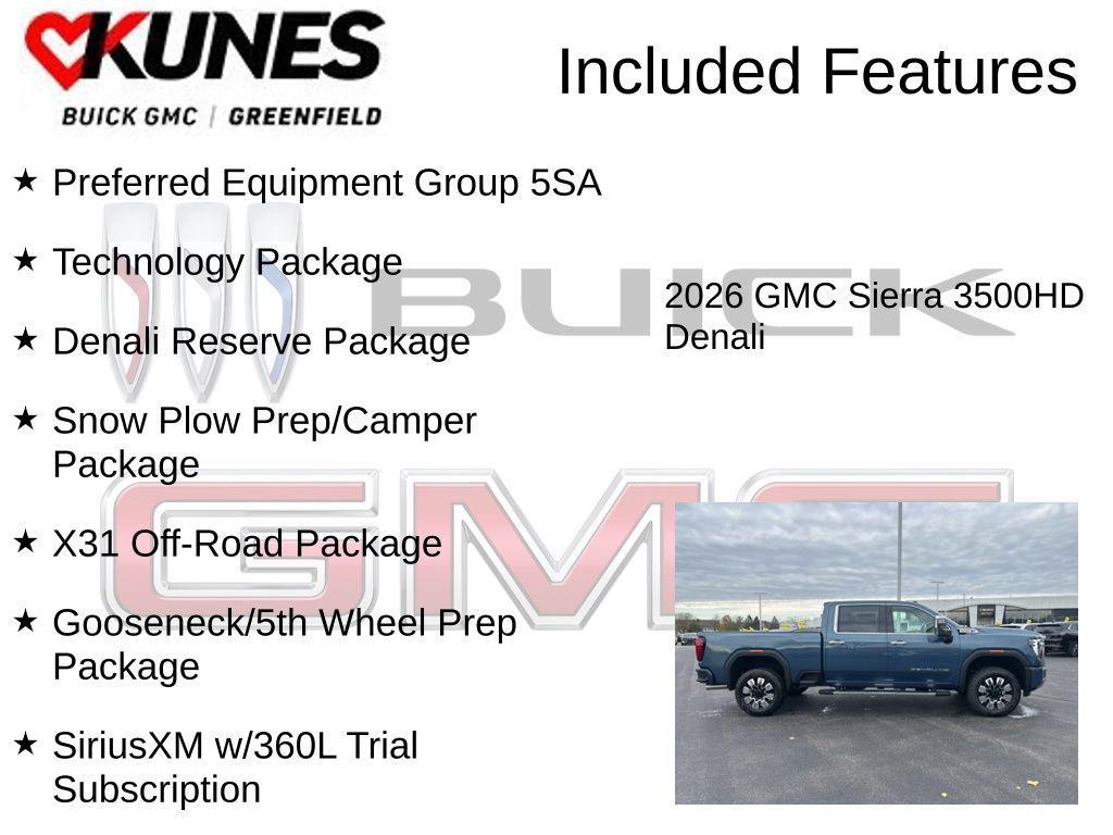 new 2026 GMC Sierra 3500 car, priced at $89,376
