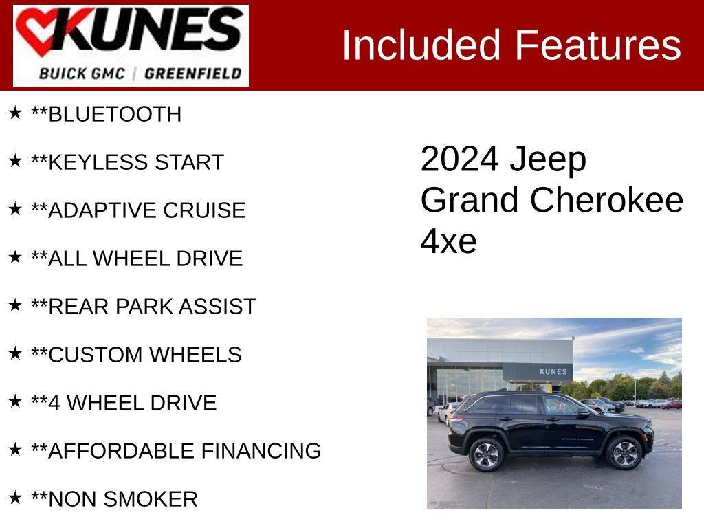 used 2024 Jeep Grand Cherokee 4xe car, priced at $27,731