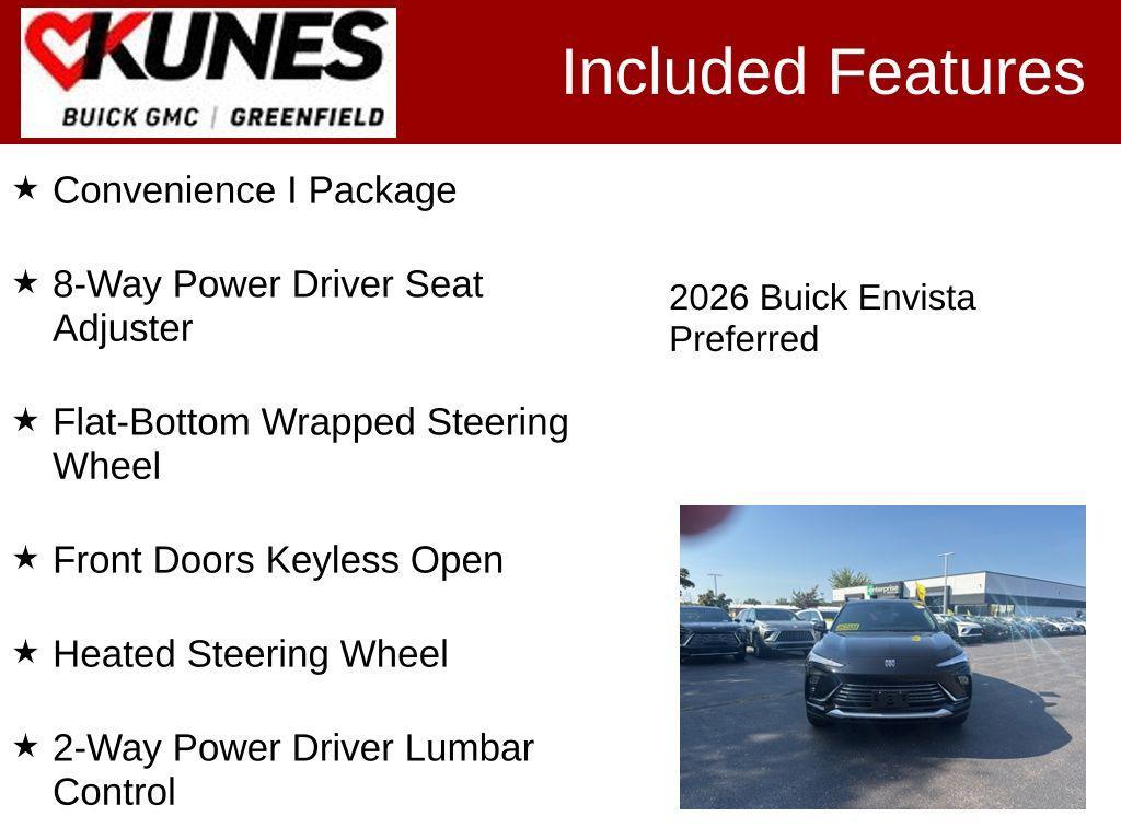 new 2026 Buick Envista car, priced at $27,195